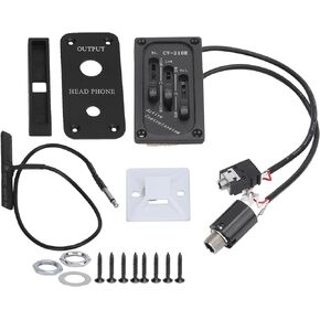 Electric Violin Pickup Set Lightweight Soundhole Pickup Adjustable Silent EQ Pickup Violin Equalizer DIY for Electric CV‑210E