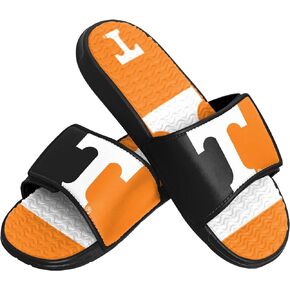 FOCO Tennessee Volunteers NCAA Mens Colorblock Big Logo Gel Slides - M