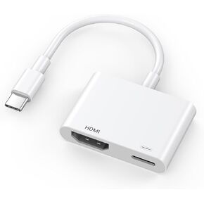 USB C to HDMI Adapter for iPhone 15, [MFi Certified] USB Type C Digital AV Multiport 4K@60Hz with 100W Fast Charging Port Compatible for iPhone 15/15 Pro/15 Pro Max/15 Plus to HDTV Projector Monitor