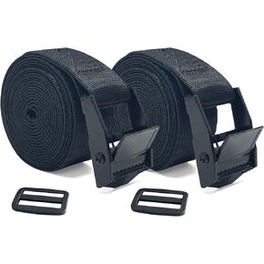 Sutekus Cargo Lashing Strap 1“ Tie Down Straps Utility Straps Adjustable Securing Straps for Cargo Luggage Bicycles Kayaks Motorcycles, 2Pack (Blue, 10FT) in Saudi Arabia