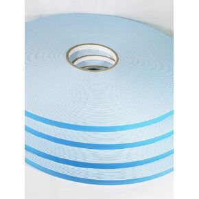 شريط زجاج النوافذ المطلي المزدوج، DC-PEF06P، العرض 1/16 بوصة × السمك 3/8 بوصة × 150 بوصة، أبيض