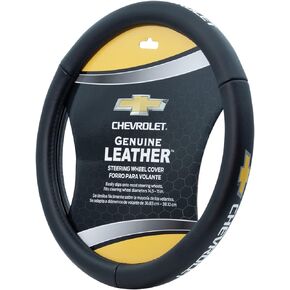 Plasticolor 006742R03 Chevrolet Genuine Leather Steering Wheel Cover