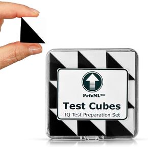 Test Cubes (Black & White) – 9 Kohs Cubes, Exercise for Block Design Test, WAIS IV and WISC V Tests