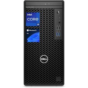 كمبيوتر سطح المكتب طراز OptiPlex 3000 من Dell، Intel Core i9-12900K، ذاكرة وصول عشوائي 32 جيجابايت، 1 تيرابايت SSD، RJ-45، DVD-RW، HDMI، لوحة مفاتيح وماوس سلكي، منفذ عرض، واي فاي، Windows 11 Pro، أسود in Kuwait