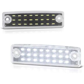 VIPMOTOZ Full LED License Plate Light For Toyota 4Runner Sequoia, 6000K Diamond White, 2-Pieces Tag Lamp Assembly Replacement