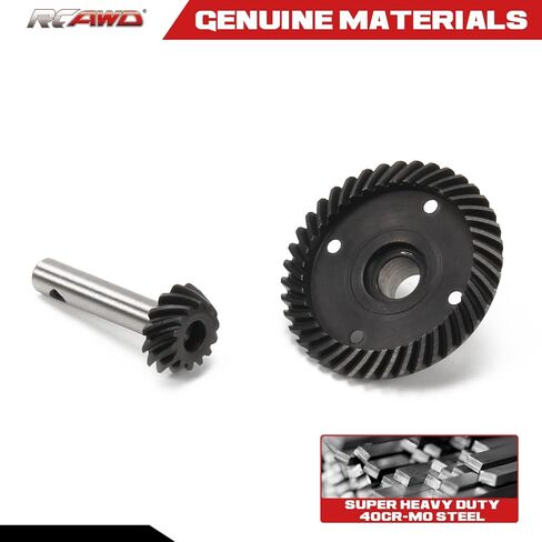RCAWD Hard Steel Ring, 14T Pinion Gear for 1/10 Losi Baja Rey, Rock Rey Hammer Rey U4 Upgrade Parts in Saudi Arabia
