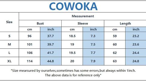 سترة نسائية من COWOKA بأكمام قصيرة من الصوف خفيف الوزن بلون سادة in Kuwait