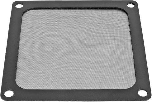 80mm PC Computer Case Cooler Fan Dust Filter, Tiny Aperture High Ventilation Rate Pre Screw Holes Sturdy Nylon Mesh Magnetic Fan Filter with Black Color for PC in Saudi Arabia