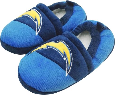 FOCO Unisex-Child NFL Team Logo Colorblock Slide Slippers Shoes in Saudi Arabia