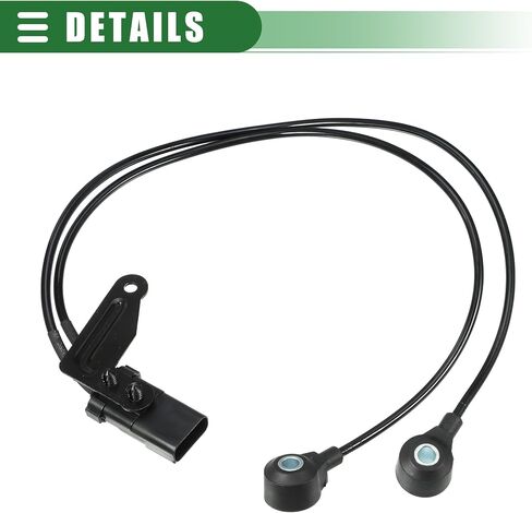 Motoforti Car Engine Ignition Knock Sensor, Detonation Sensor, for Jeep Grand Cherokee 4.7L 2001-2007, Metal Plastic, No.56041677AA/56041677AB, Black in Saudi Arabia