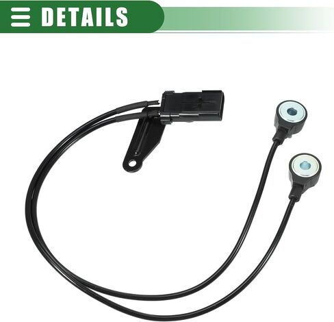 Motoforti Car Engine Ignition Knock Sensor, Detonation Sensor, for Jeep Grand Cherokee 4.7L 2001-2007, Metal Plastic, No.56041677AA/56041677AB, Black in Saudi Arabia