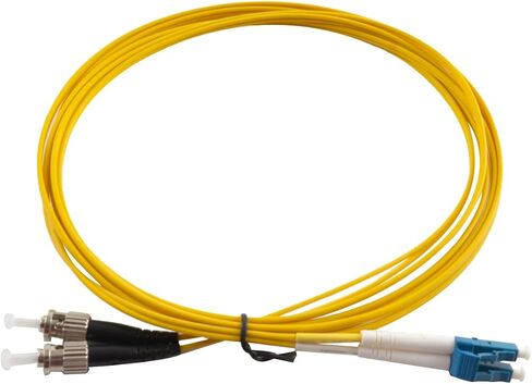 LC to ST Fiber Patch Cable, 3M (9.84ft) Single Mode Duplex Fiber Jumper 9/125um OS1 LSZH - LC ST Singlemode Duplex Fiber Patch Cords (3M - 5 Pack) in Saudi Arabia