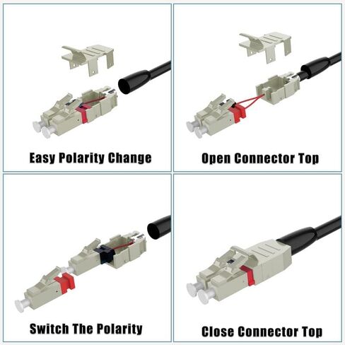 LC to LC Outdoor Armored Fiber Patch Cable, OM3 150Meter/492ft Fiber Optic Cable Cord,Uniboot, LSZH 10GB Multimode Duplex 50/125um Length Options: 10m-300m, OD-5mm, LSZH-150Meter(492ft) in Saudi Arabia