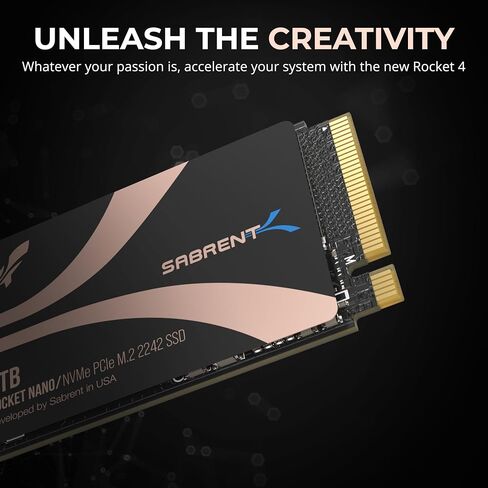 SABRENT Rocket 1TB 2242 DRAM-Less M.2 PCIe Gen 4 NVMe SSD (SB-2142-1TB) in Saudi Arabia