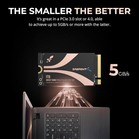 SABRENT Rocket 1TB 2242 DRAM-Less M.2 PCIe Gen 4 NVMe SSD (SB-2142-1TB) in Saudi Arabia