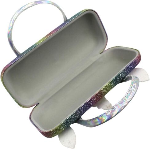 حقيبة نظارة ملونة للنساء والفتيات الصغيرات، حقيبة تخزين مكياج مبتكرة، حقيبة نظارات شمسية محمولة بمقبض in Kuwait