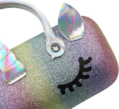 حقيبة نظارة ملونة للنساء والفتيات الصغيرات، حقيبة تخزين مكياج مبتكرة، حقيبة نظارات شمسية محمولة بمقبض in Kuwait