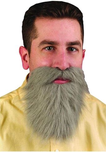 Accessorie's Men's Gray Mustache and Beard, Standard in Saudi Arabia