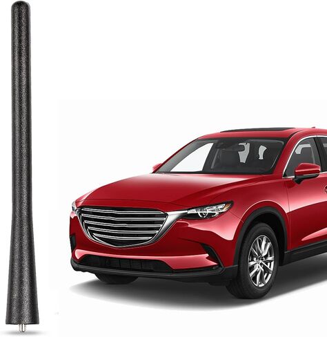 Anina 7 Inch Car Antenna Mast for 2004-2012 Mazda 3 Mazda 5 Mazda 6 CX-7 AM/FM Radio Rubber Antenna Car Wash Proof (Black) in Saudi Arabia