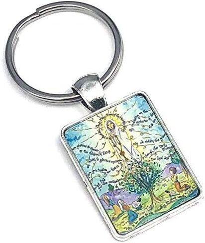 Dovetail Ink Art Key Chains (Saint Hildegard) in Kuwait