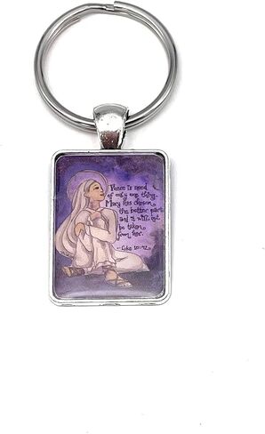 Dovetail Ink Art Key Chains (Saint Hildegard) in Kuwait