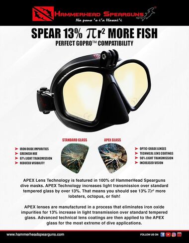 Hammerhead Spearguns MV3 Action Diving Mask in Saudi Arabia