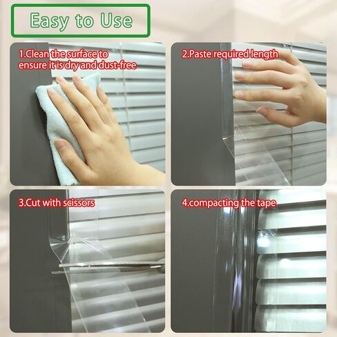 Weather Stripping Sealing Tape Clear Windows Insulation Tape for Doors Draft Isolation Gaps Adhesive Nano Tape Residue-Free (2 in x 33FT) in Saudi Arabia