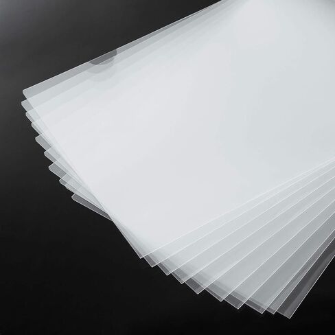 Bememo 24 Pack Clear Document Folder Plastic Project Pockets L Type Transparent Folder A4 Letter Size Jacket Sleeve Folders for School Office in Saudi Arabia