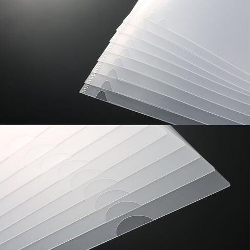 Bememo 24 Pack Clear Document Folder Plastic Project Pockets L Type Transparent Folder A4 Letter Size Jacket Sleeve Folders for School Office in Saudi Arabia