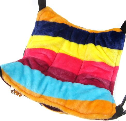 Alfie Pet - Mallory Hanging Hammock Bed for Ferret, Rabbit, Guinea Pig, Kitten - Color: Burgundy, Size: Large 12" x 12" in Kuwait