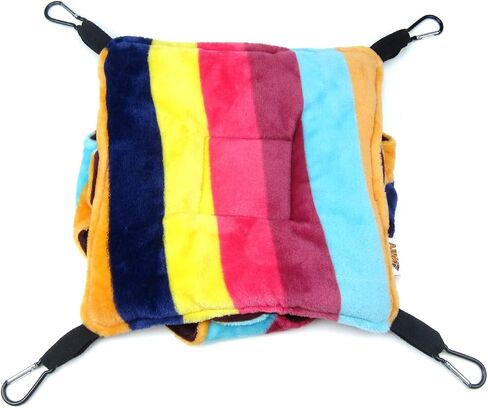 Alfie Pet - Mallory Hanging Hammock Bed for Ferret, Rabbit, Guinea Pig, Kitten - Color: Burgundy, Size: Large 12" x 12" in Kuwait