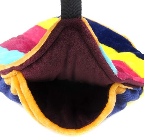 Alfie Pet - Mallory Hanging Hammock Bed for Ferret, Rabbit, Guinea Pig, Kitten - Color: Burgundy, Size: Large 12" x 12" in Kuwait