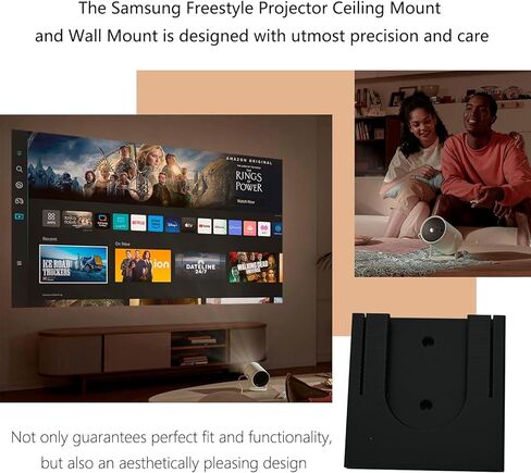 Wall Mount for Samsung Freestyle Projector,Ceiling Mount Compatible with Both Older and Newer Models of The Samsung Freestyle Projector Black in Saudi Arabia