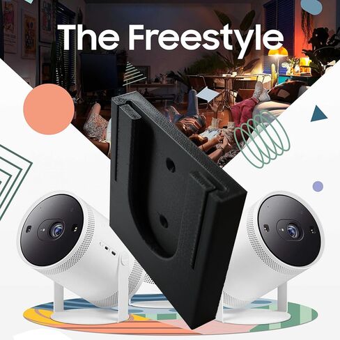 Wall Mount for Samsung Freestyle Projector,Ceiling Mount Compatible with Both Older and Newer Models of The Samsung Freestyle Projector Black in Saudi Arabia