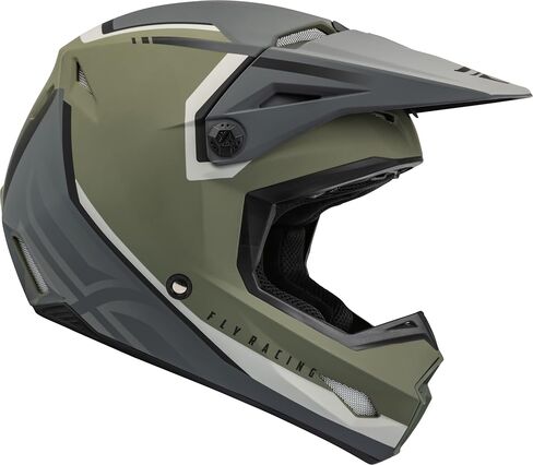 Fly Racing 2023 Adult Kinetic Vision Helmet (Matte Olive Green/Grey, Medium) in Saudi Arabia