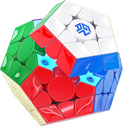 CuberShop GAN Megaminx V2 MagLev, Premium GAN Pentagonal 2024 Magnetic Speed Cube 160 Magnets, Ball Core MagLev Pro System Magic Cube (GAN Mega MagLev UV Coated Glossy, Black Underside) in Saudi Arabia