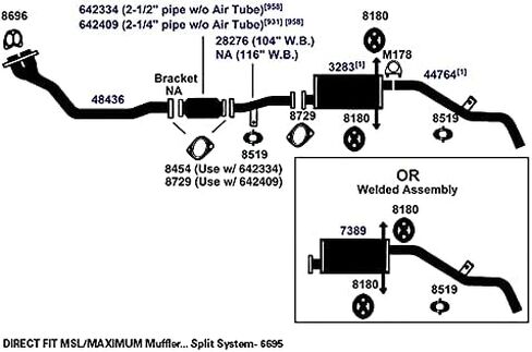 منتجات العادم AP 44764 ماسورة العادم in Saudi Arabia