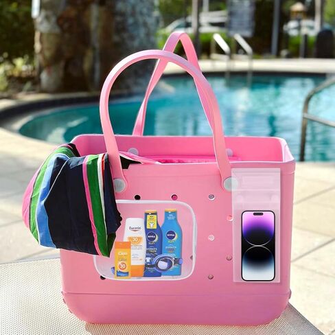 3+1 أكياس شفافة متوافقة مع حقيبة Bogg، ملحقات ملحقة متوافقة مع حقائب Bogg مقاس XL مع محفظة للهاتف الخلوي، سحاب مصمم متوافق مع منظم Bogg، مساحة تخزين مقسمة للسفر in Kuwait