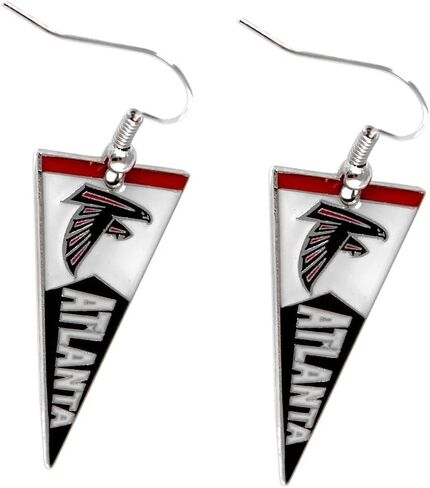 aminco NFL womens NFL Sports Team Pennant Dangle Charm Earring Set in Saudi Arabia
