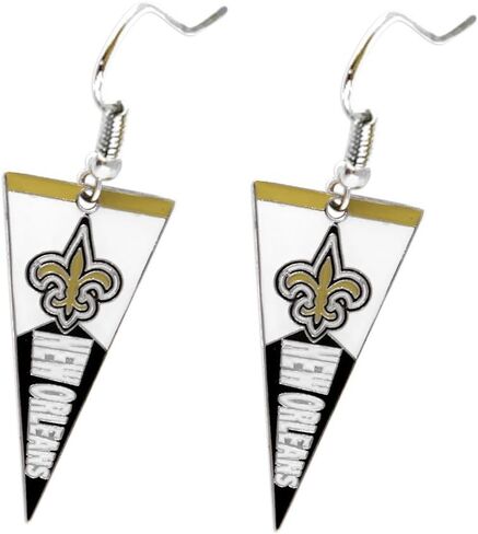 aminco NFL womens NFL Sports Team Pennant Dangle Charm Earring Set in Saudi Arabia