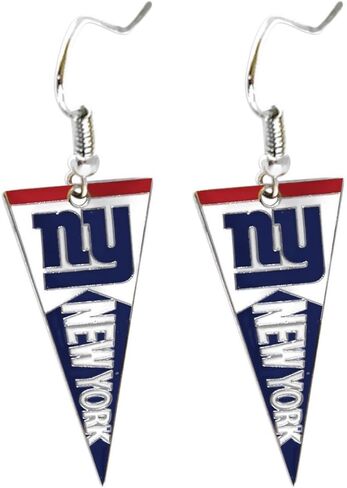 aminco NFL womens NFL Sports Team Pennant Dangle Charm Earring Set in Saudi Arabia