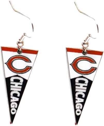 aminco NFL womens NFL Sports Team Pennant Dangle Charm Earring Set in Saudi Arabia