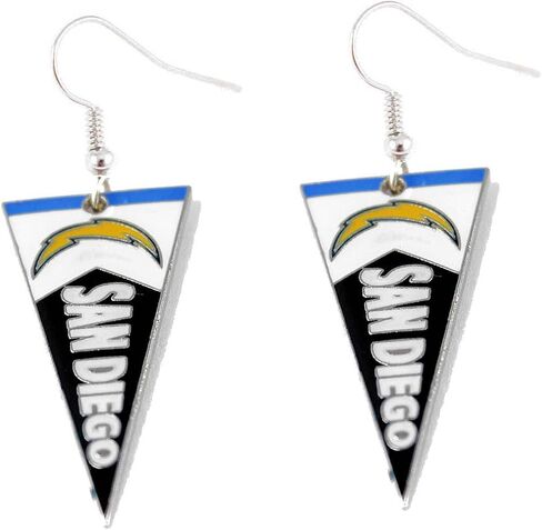 aminco NFL womens NFL Sports Team Pennant Dangle Charm Earring Set in Saudi Arabia