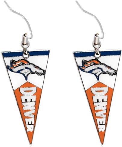 aminco NFL womens NFL Sports Team Pennant Dangle Charm Earring Set in Saudi Arabia