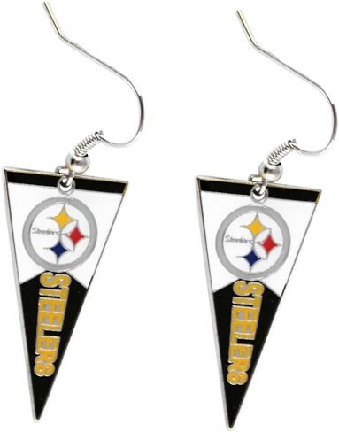 aminco NFL womens NFL Sports Team Pennant Dangle Charm Earring Set in Saudi Arabia