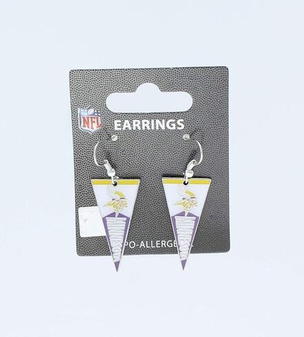aminco NFL womens NFL Sports Team Pennant Dangle Charm Earring Set in Saudi Arabia