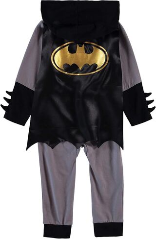 DC Comics Baby Boys Superhero Costume – Zip Up Bodysuit with Cape - Baby Superman Costume and Baby Batman Costume in Saudi Arabia