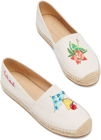 حذاء Kate Spade New York النسائي Tiki Time Espadrilles Driving Style Loafer in Saudi Arabia