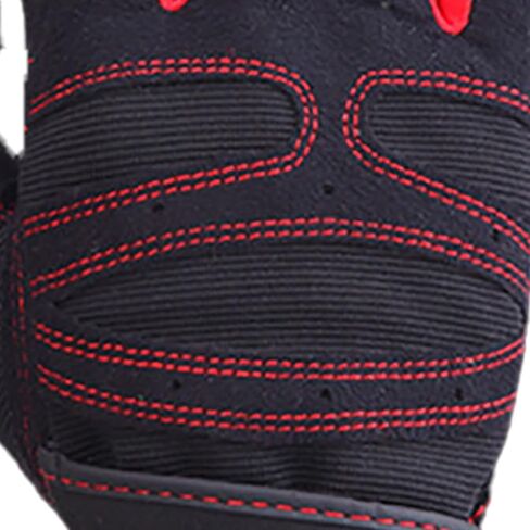 Workout Gloves for Men and Women, Fitness Gloves Prevent Slip Breathable Fingerless Men Women Workout Gloves with Wrist Wrap for Weightlifting,Cycling, Exercise, Training, Gym, Red in Saudi Arabia