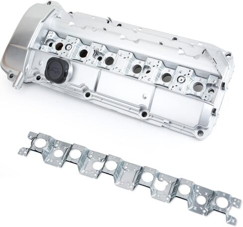 Aluminum Valve Cover Kit with Gasket, Bolts, Oil Cap, Spark Plug Tube Seals, Compatible with BMW E46 E39 E60 E83 E53 X5 X3 325CI 325I 325XI 330CI 330XI 525I 530I 330i Z4 OE 11127512839 11-12-7-512-839 in Saudi Arabia